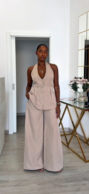 Conjunto Lea bege - duas peças