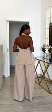 Conjunto Lea bege - duas peças