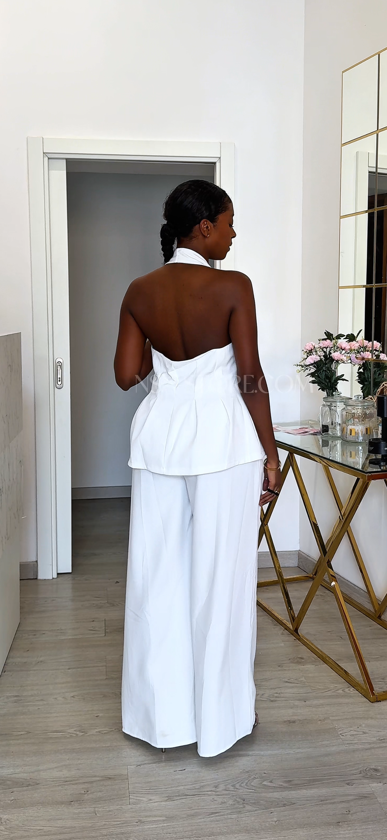 Conjunto Lea Branco - duas peças