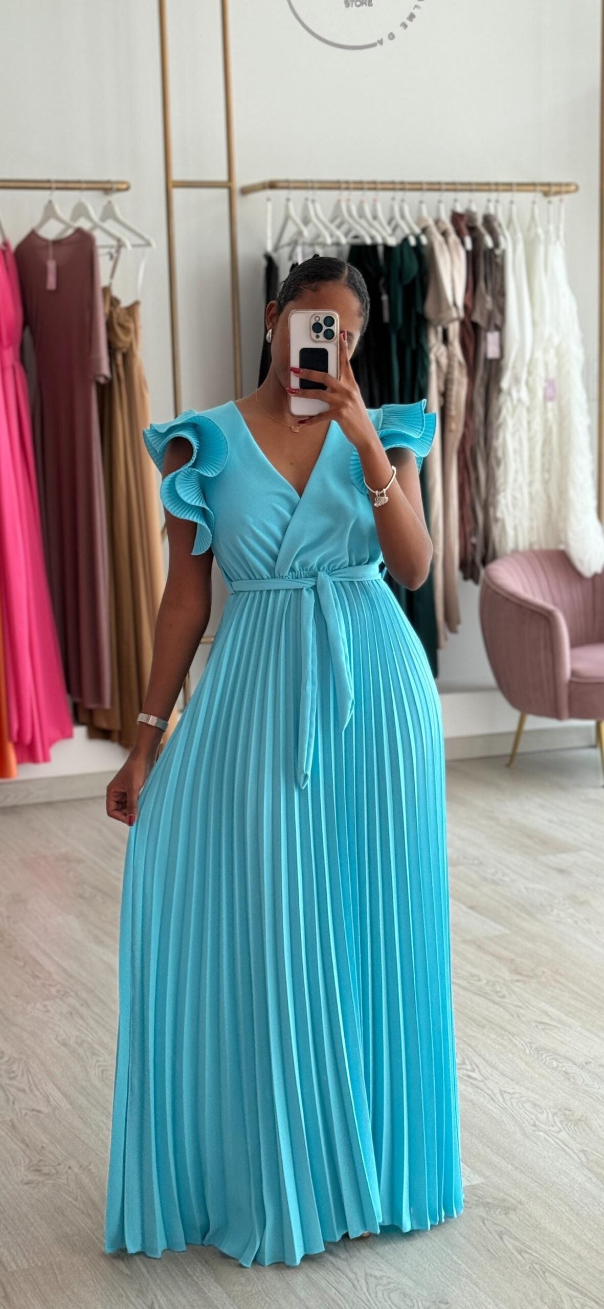 Vestido Isa Azul Bebé