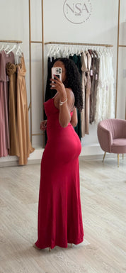 Vestido Kleo Bordô