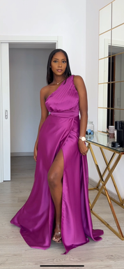 Vestido Lídia magenta