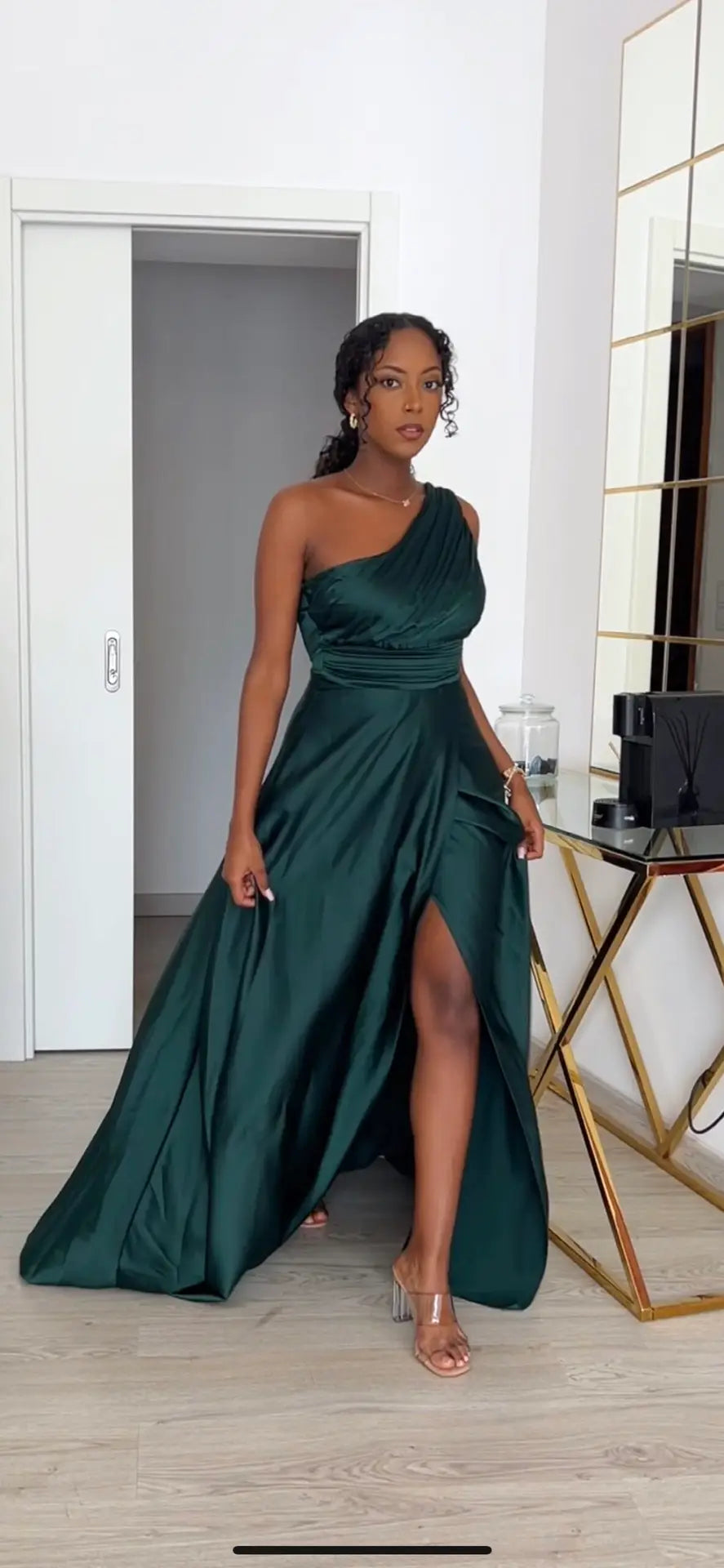 Vestido Lídia Verde Militar