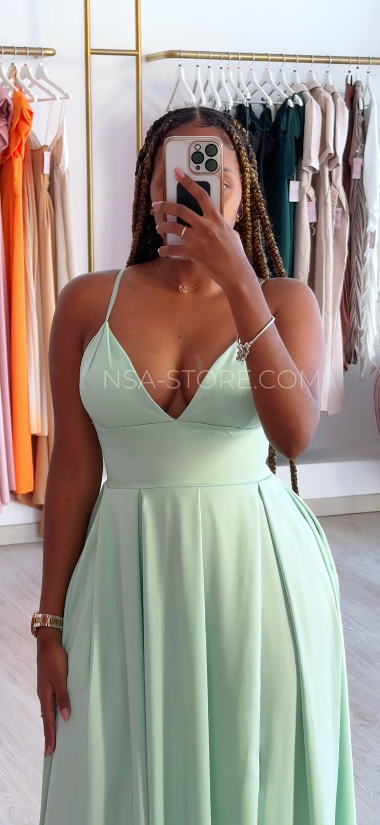 Robe Noemi Vert Eau