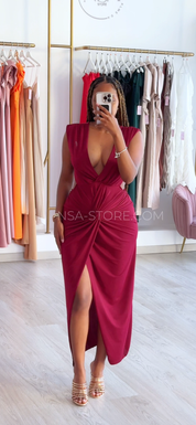 Robe Aysha Bordo