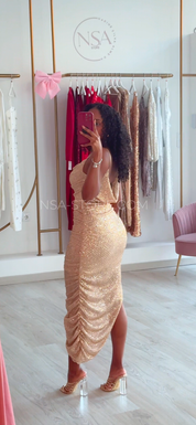 Vestido Daise Dourado