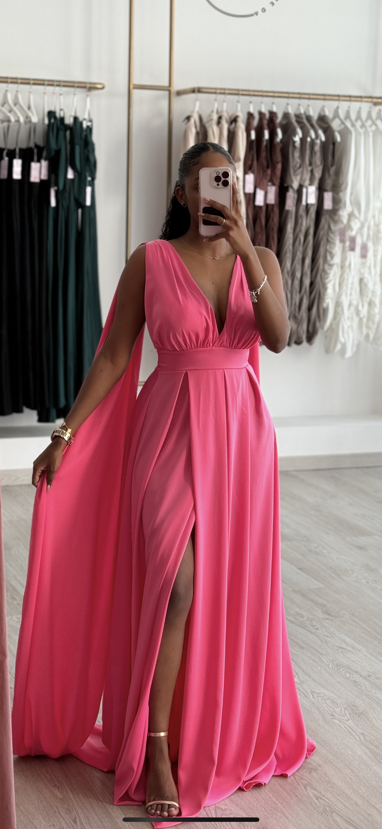 Vestido Josy Rosa Choque