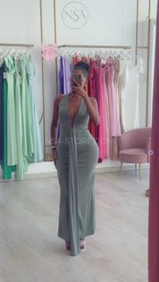 Vestido Tamiris Verde musgo